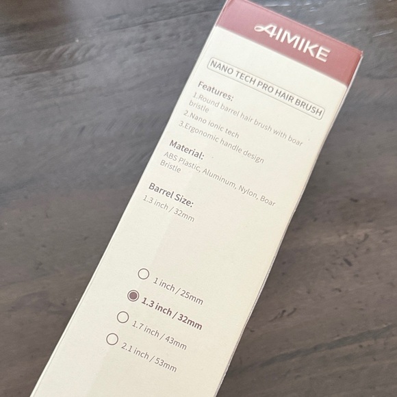 Nano Tech Pro Round 3 Inch Hair Brush for Blow Out Gold 4 Free Clips - Picture 4 of 6